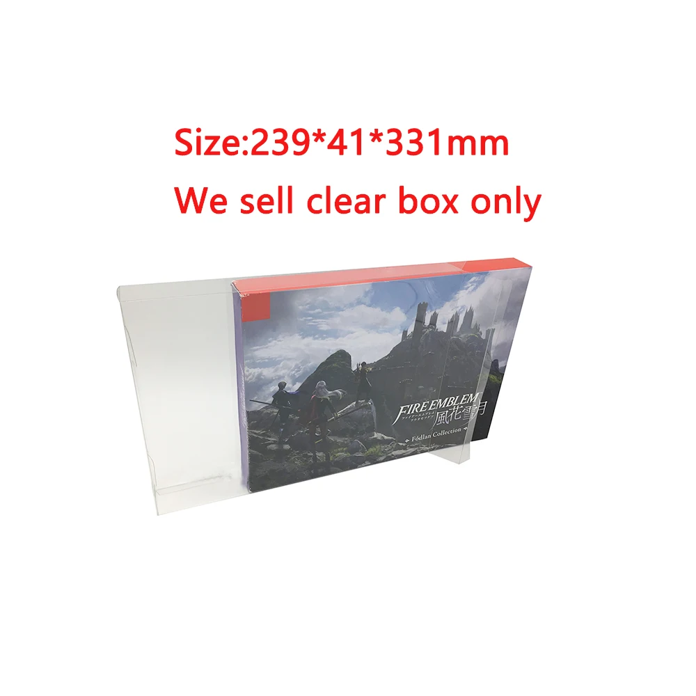 

100PCS Clear transparent box For SWITCH NS Japan Fire Emblem Limited Edition Collection Display Storage Box