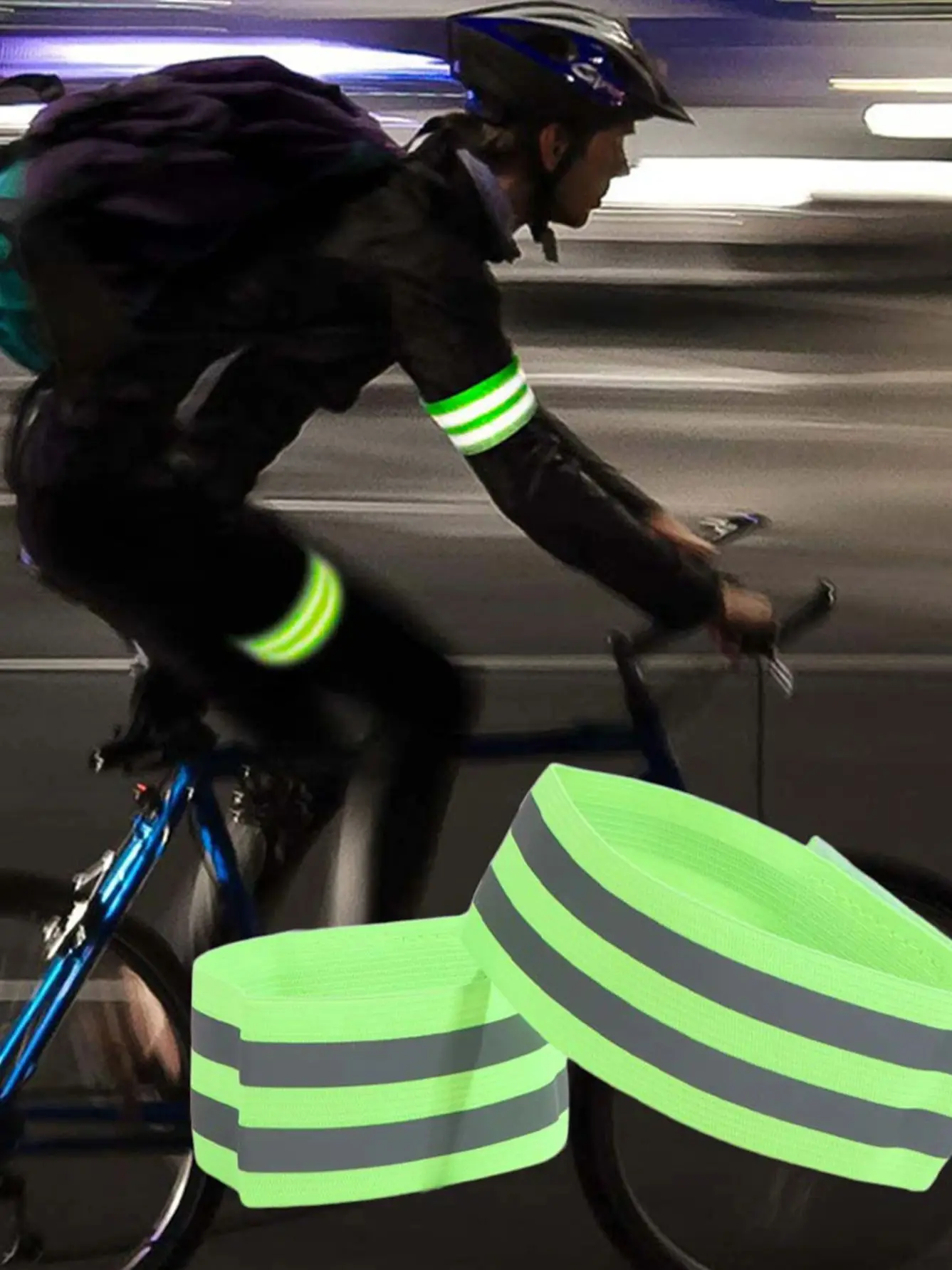 AliExpress NONE 1/2pair Reflective Bands For Wrist Arm Ankle Leg High Visibility Reflective Strap Night Walking Cycling Running Safety Reflector