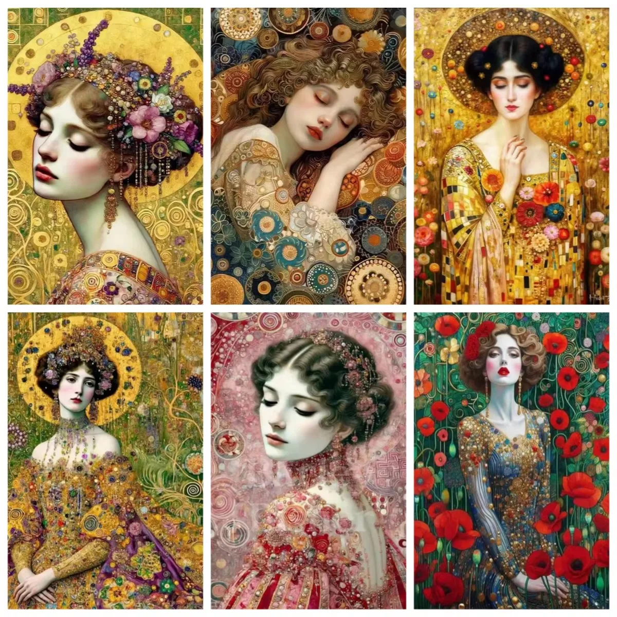 Women Bags Europe - Pintura em Diamante Mulher Vintage, Mosaico