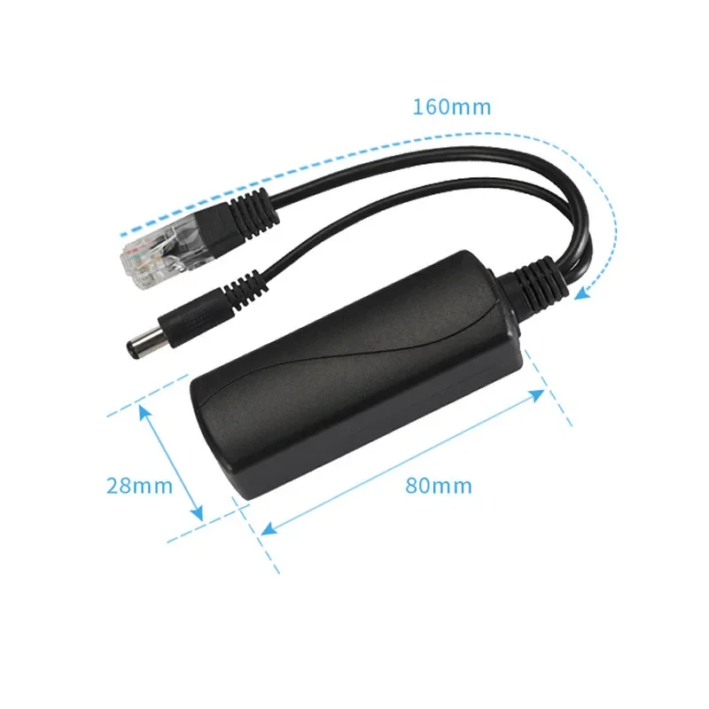 48V To 12V POE Connectors Adapter Cable Splitter Injector Power Supply for IP Camera Poe Injector Power Supply