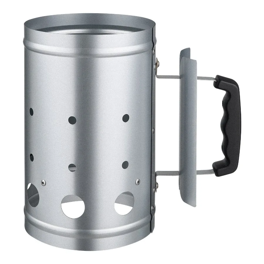 

Charcoal Chimney Starter, 4 lbs Large Capacity Coal Fireplace, Heavy Duty BBQ Steel Chimney Starter for Charcoal Grill and