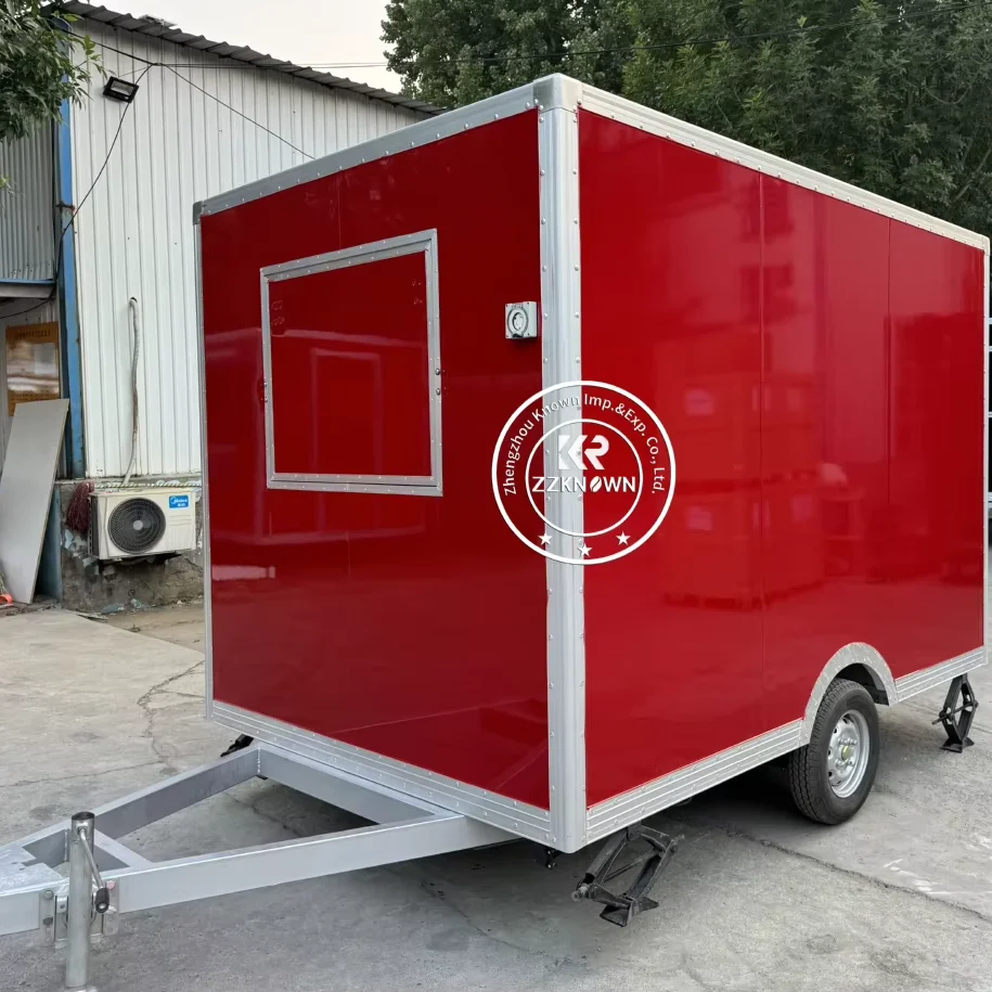 

Fast Food Truck With Customized Kitchen Equipment Mobile Food Cart Coffee Trailer Street Snack Pizza Truck