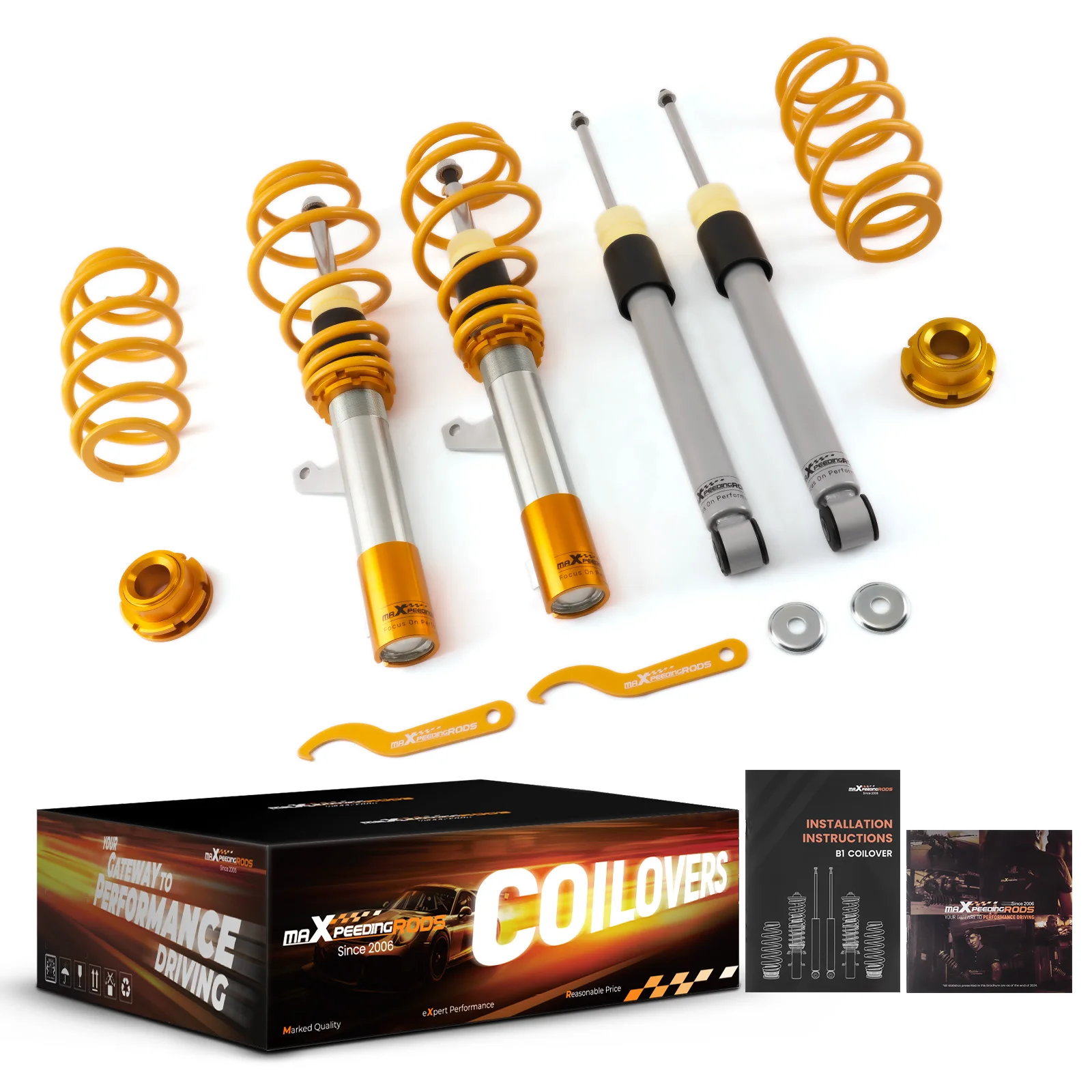 

Suspension Coilover Lowering Kit Shock Absorbers for VW MK6 JETTA Sedan 11-14