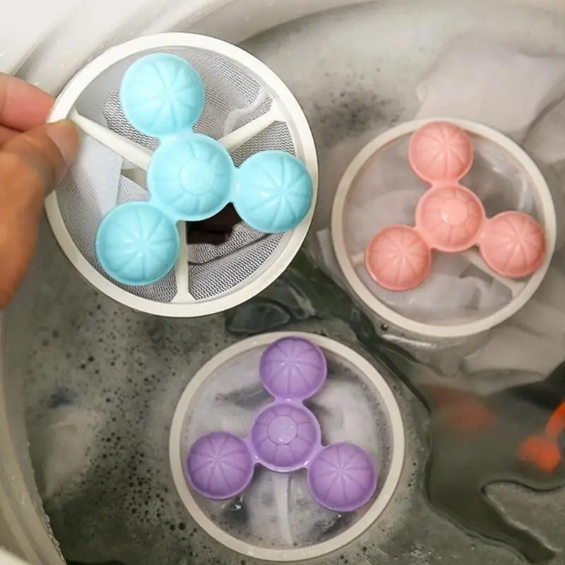 4Pcs Reusable Household Hair Filter Washer Lint Trap Net Pet Hair Remover B95B