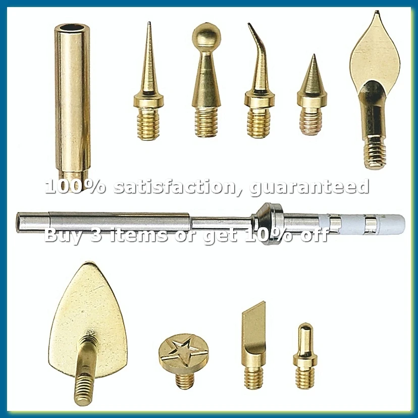 Heat Insert Nut Iron Tip Set ,Pressure Head Kit for TS100 Soldering Iron 3D Implanted Hot Melt Nut-ABPX