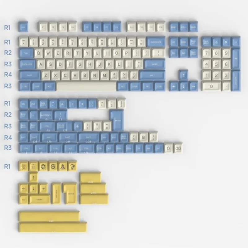 

172 Keys/set Daye GMK Keycaps SA Profile Double Shot ABS Keyboard Keycaps for Cherry MX Switches Mechanical Gamer Keyboard