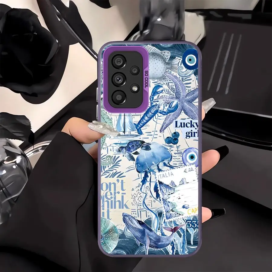 เคสโทรศัพท์ลายสัตว์ทะเล สำหรับ Samsung Galaxy A32 A34 A15 A16 A26 A31 A13 A14 A24 A25 A11 A12 A21s A23 A17 A20s A35 A36
