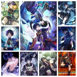 Genshin Impact Vagrant Scaramouche Diamond Painting Kit games Sticker Diamond Embroidery Handmade DIY Mosaic Home Decoration