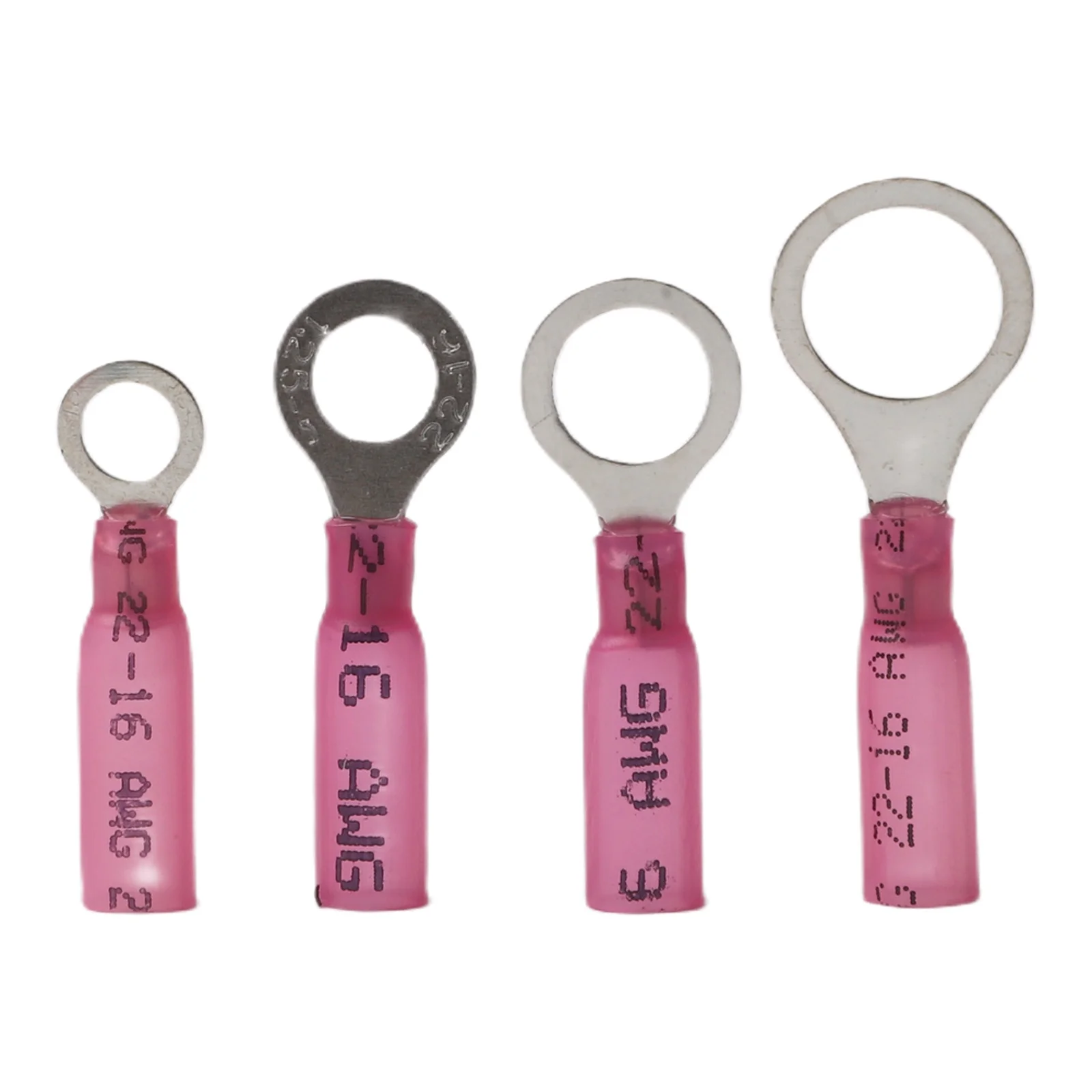 250 Heat Shrink Ring Terminal Kit 22-10 AWG Waterproof Wire Connectors with Tin Plated Copper for Automotive Electrical Repairs