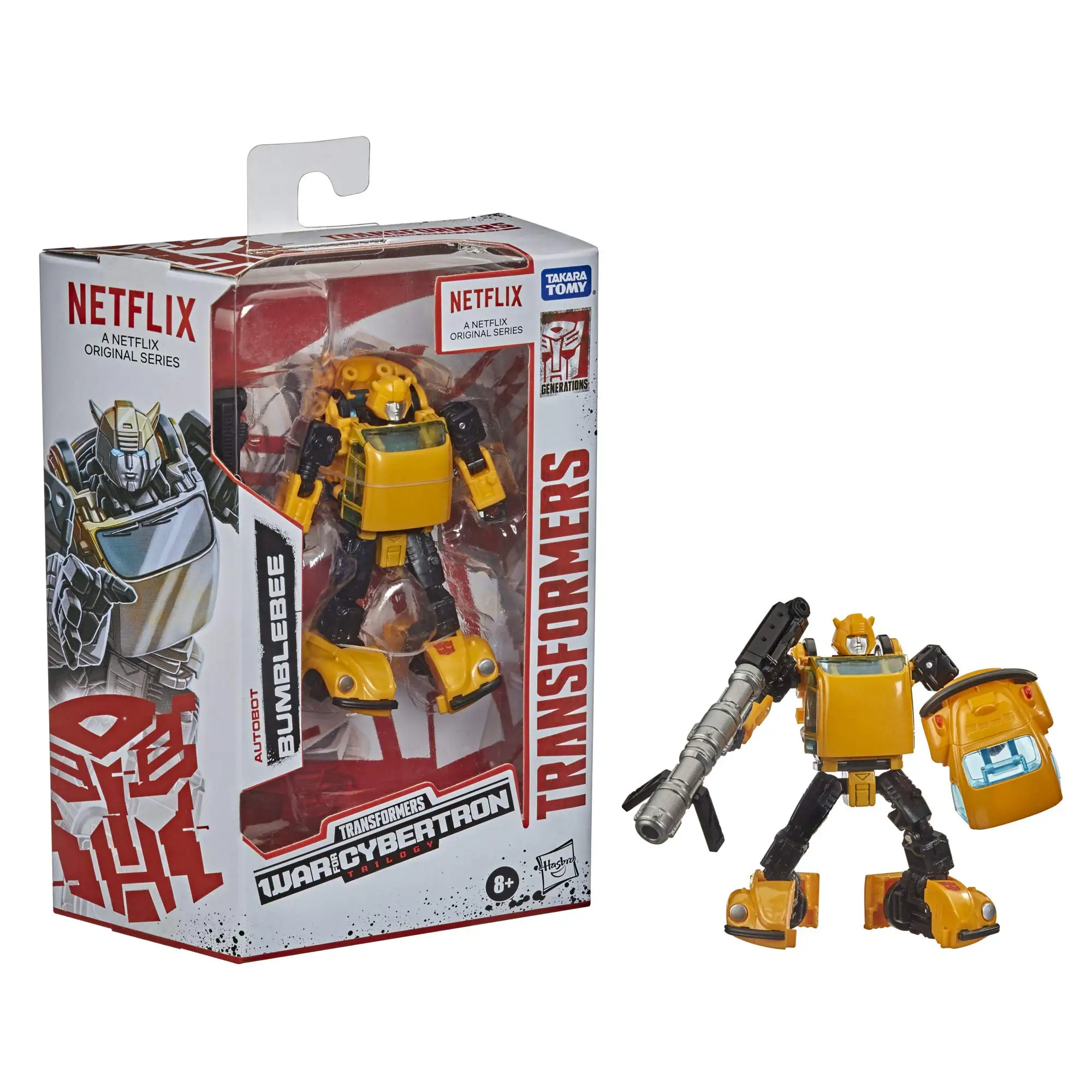 Transformers Toys Generations War for Cybertron Trilogy Wfc-09 Bumblebee Netflix Edition Action Figure Collectible Model Toy