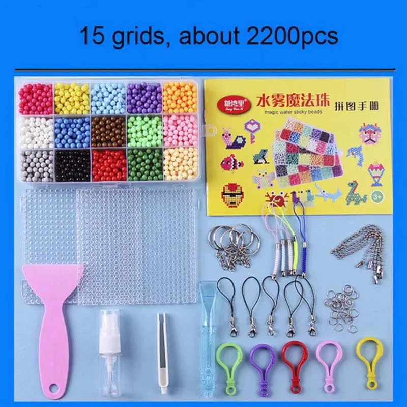 

6000pcs 24 colors Refill Beads puzzle Crystal DIY water spray beads set ball games 3D handmade magic toys for children Toy