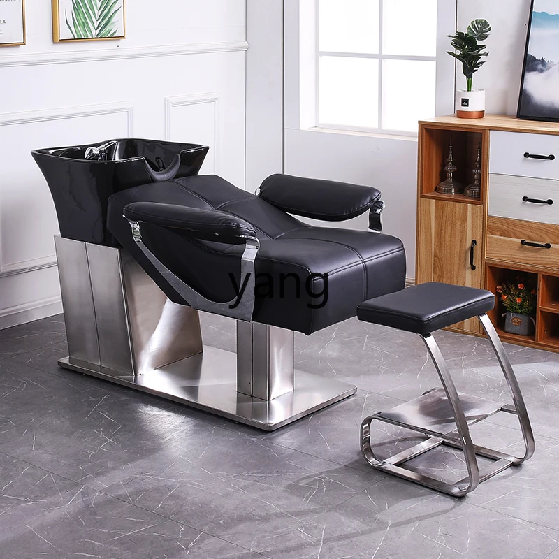 Lmm hair salon shampoo bed Internet celebrity trendy store half lying flush bed Beauty salon bed