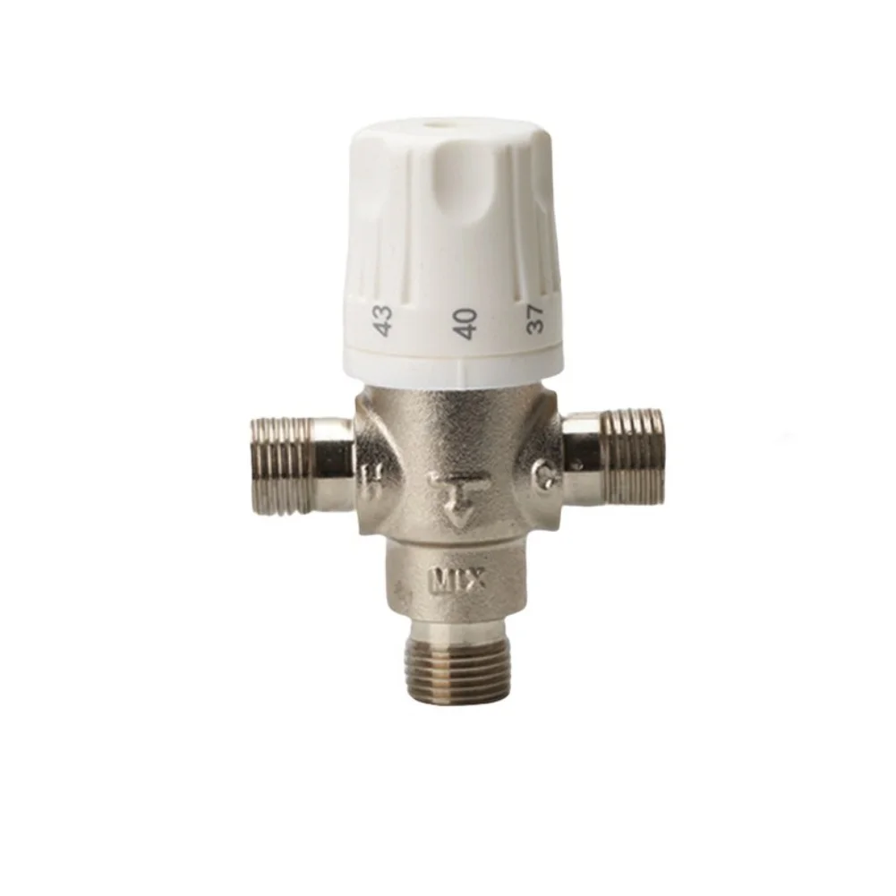 Thermostatic Mixing Valve DN15 in Brass for For sma Memory Metal For Solar Applications with Built-in Anti-backflow Check Valve