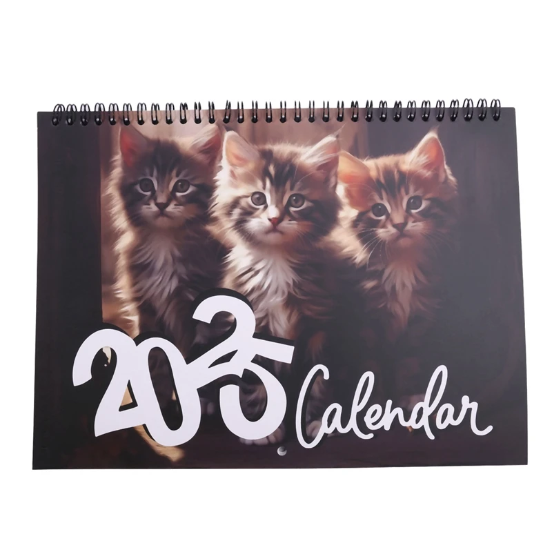 2025 Calendar Cats Monthly Wall Calendar, Family Planner Calendar Organizer With Funny Fat Cats Images, For Cats Lovers