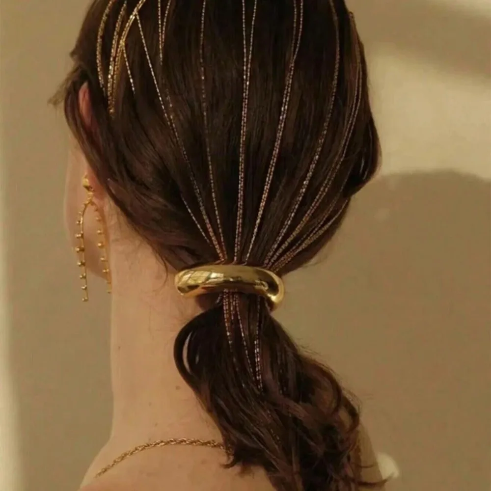 3/1 Stück elegante Legierungs-Haarbänder-Set mit ausgehöhltem Design, einfaches goldenes Haarband, beste Geschenkauswahl zum Valentinstag, Muttertag! – Detail 3