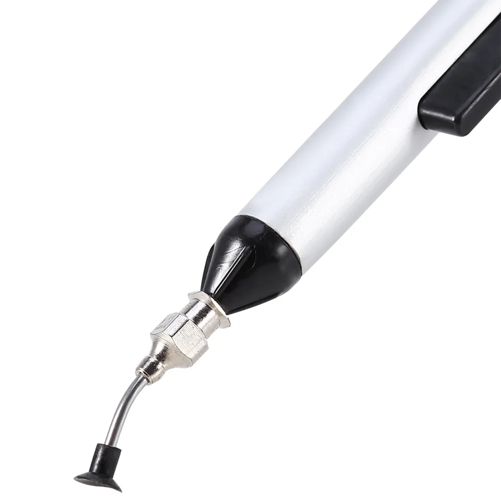 3 Suction Heads Vacuum Suction Pen 150mm Length Fine Welding Tip Desoldering Pump Manual Tool Vacuum Pick Up Tool
