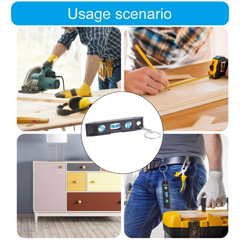 Level Tool with Keychain for Fast Precise Measuring Easy Carry And Use A2BB
