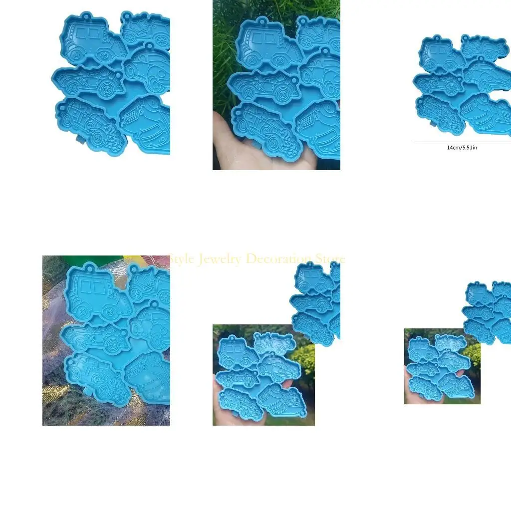 

D46E Truck Silicone Mold Keychain Pendant Mould Epoxy Resin Molds Jewelry Making Tool