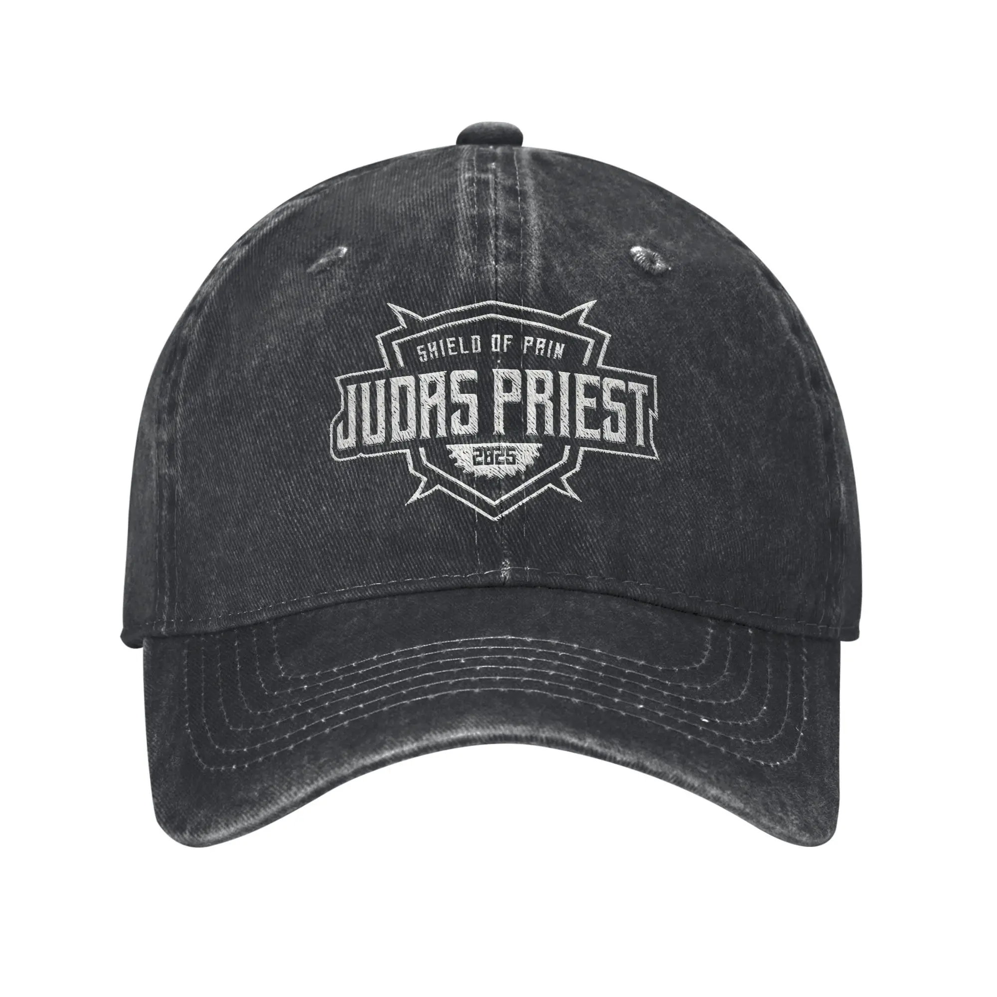 Judas Priest  Shield Of Pain Tour 2025 Baseball Caps Unisex Distressed Washed Snapback Hat Band Outdoor Workouts Adjustable Hats