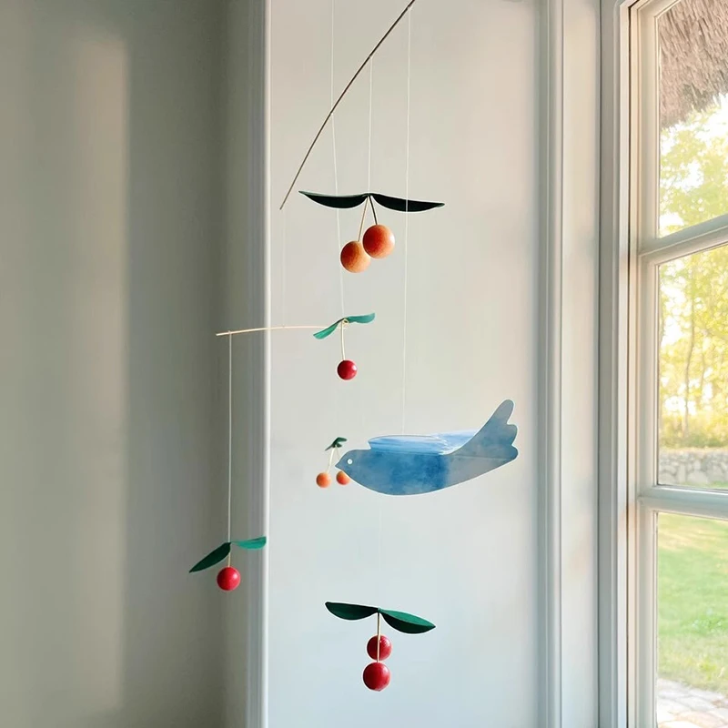 Peace Dove Wind Chimes Modern Cherry Bird Wind Chime Interior Luxury Decorative Hanging Bell Minimalist Aesthetic Hanging Bells