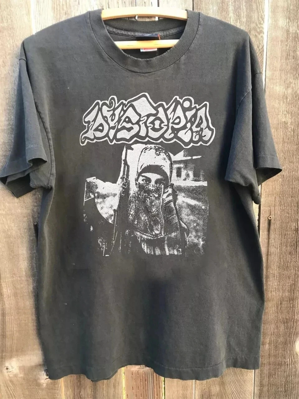 Summer Women's Retro Dystopia Band T-Shirt Unisex Cotton and Breathable Short Sleeve Streetwear Oversized Loose Casual