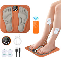 Remote 3D EMS Foot Massager Pad Portable Electric Muscle Stimulator Massage Mat Improve Blood Circulation Relief Pain Relax Feet