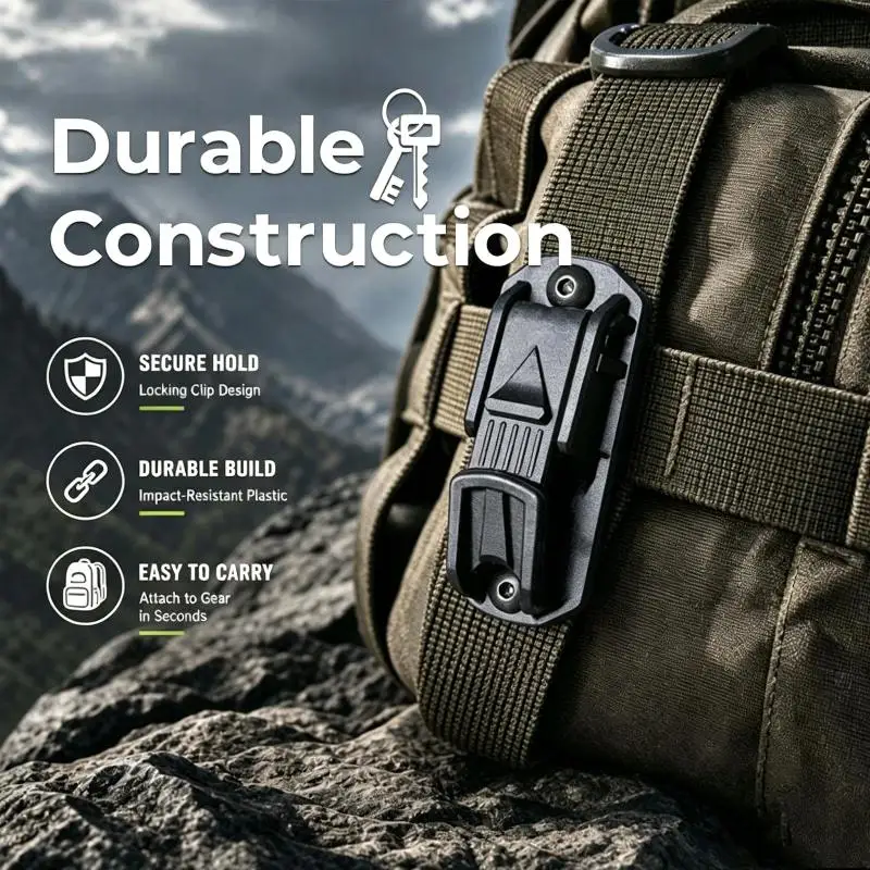 Multifunctional Tactical Keychain Clip Hook Holder For Backpack Outdoor Camping Hiking Rescue Survival Backpack Belt Buckle