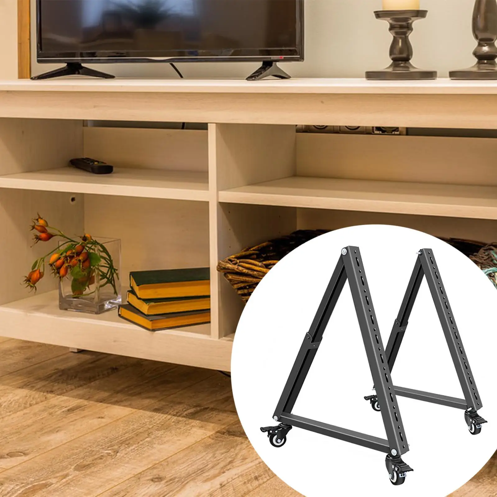 

Низкоскоростная мобильная подставка для телевизора, стабильный аксессуар для домашних выставок, офиса