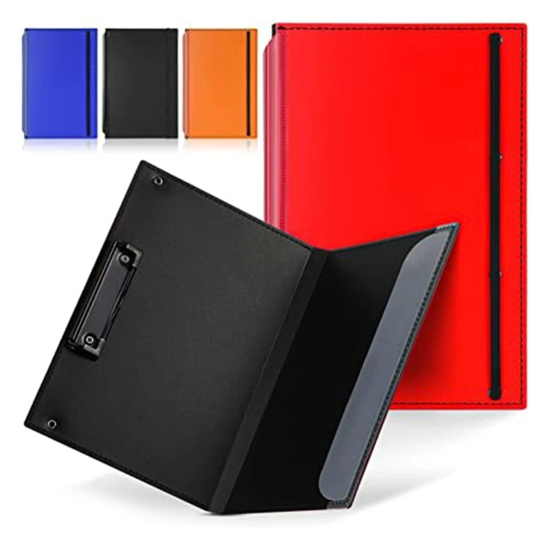 Foldable Nurse Clipboard Folding Clipboard Pocket Writing Pad with Elastic Band Foldable File Document Folder for Office