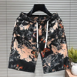 Summer Men Shorts Casual Short Pants Oversize Beach Shorts Retro Letters Print Sports shorts Five Points Shorts
