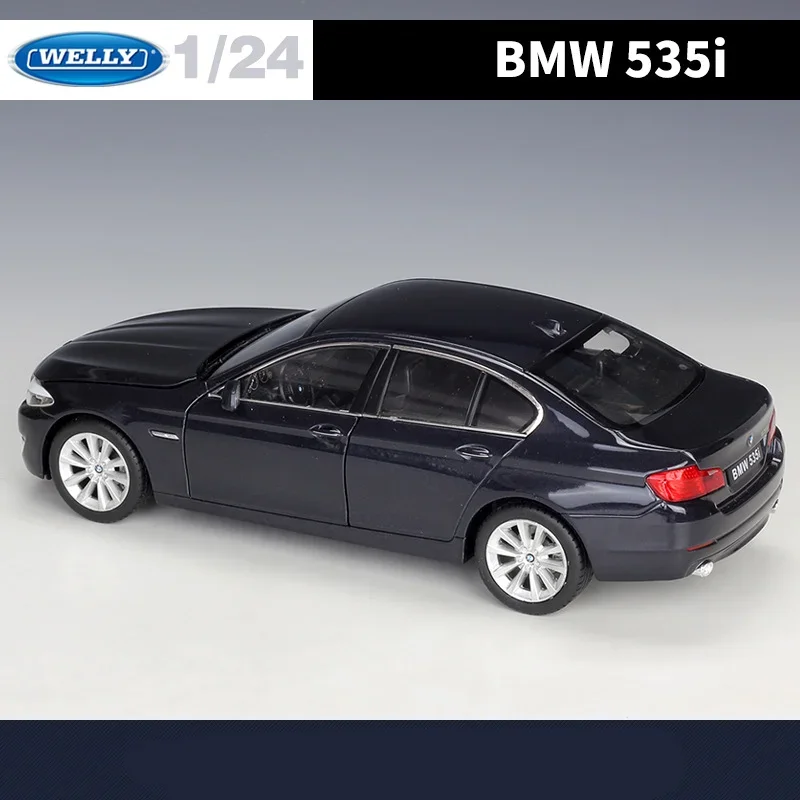 Welly 1:24 BMW 5 Series 535i Alloy Car Model Diecast Metal Toy Vehicles Car Model High Simulation Collection Childrens Toy Gift