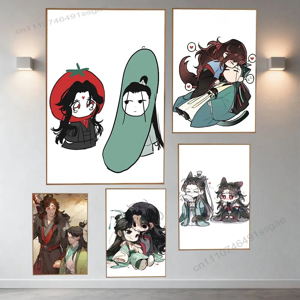 

L-Luo Binghe Shen Qingqiu Poster Wall For Sticky Decoration Waterproof Home Living Room Bedroom Bar