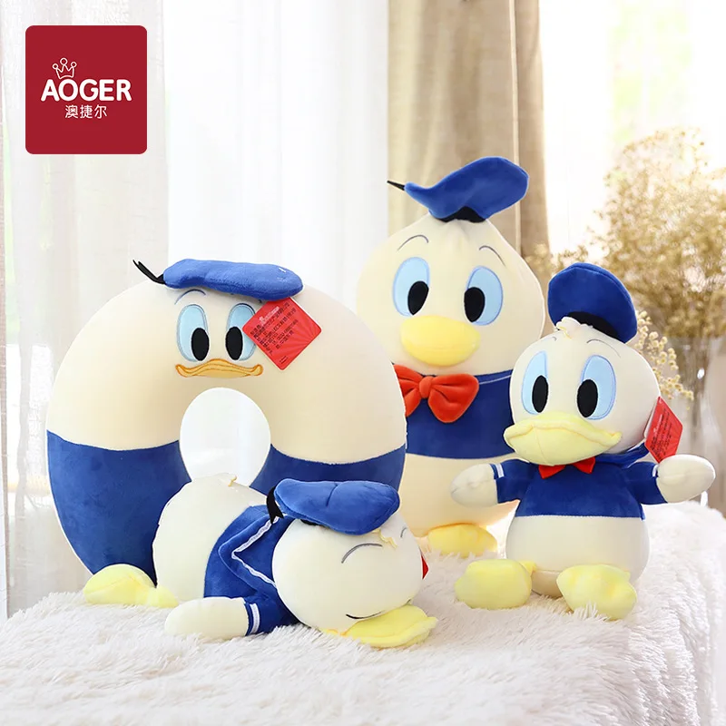 AOGER High Quality Plush Toy Lovely Stuffed Anime Pluto Donald Duck Plushies Cuddly Doll Home Decor Gift