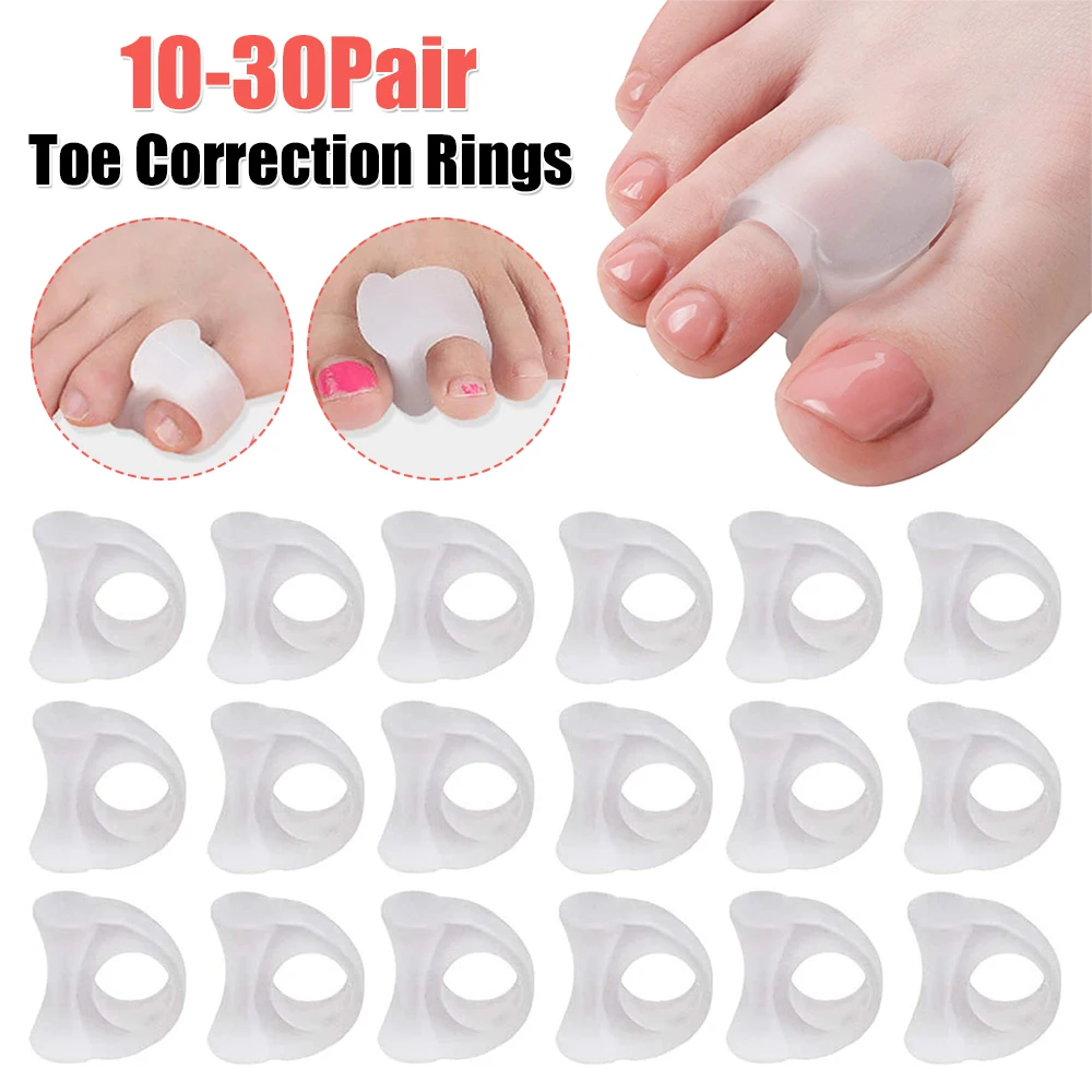 

Toe Separator Ring Bunion Hallux Valgus Thumb Orthopedic Massage Correction Orthotics Protector Bones Overlapping Pedicure