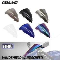 For Yamaha YZF R6 2003-2005 Motorcycle Accessories YZFR6 Windshield Windscreen R6S 2006-2009 Double Bubble YZF 600 Wind Screen