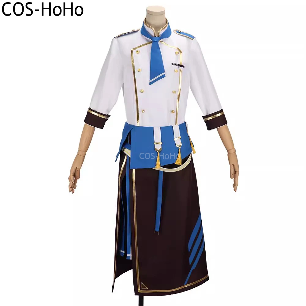 COS-HoHo Vtuber NIJISANJI Luxiem Luca Mysta Shu Ike Vox Game Suit Uniform Cosplay Costume Halloween Party Role Play Outfit