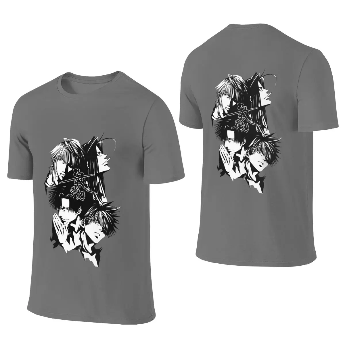 SAIYUKI American Style Reversible T-shirt Fresh And Versatile Niche Men's T-shirts