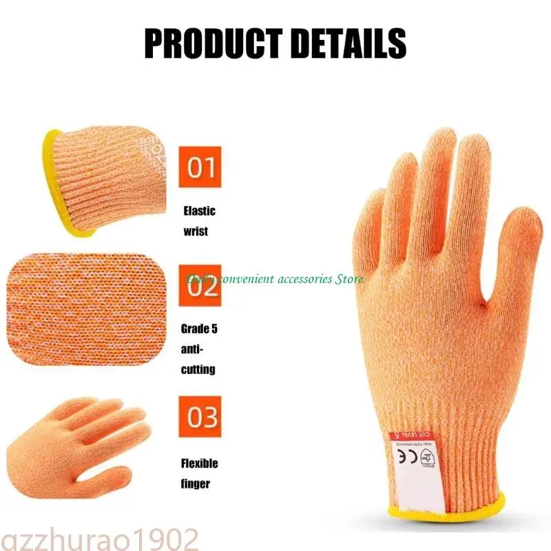 절단 방지 장갑 5등급 보호 기능 유연한 기계 세탁 가능 편안함과 민첩성 보호 장갑