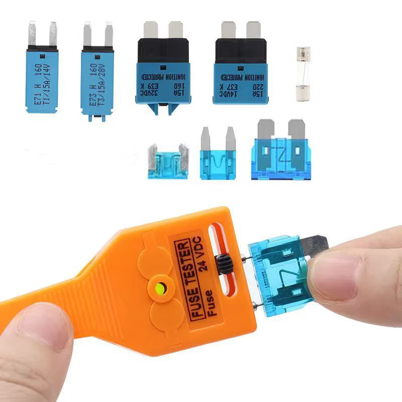 NEW Fuse Tester DC 24V Automotive Tester Blade Puller Multi-Functional Car Checker Puller Removal Tool for Mini/Standard Blade