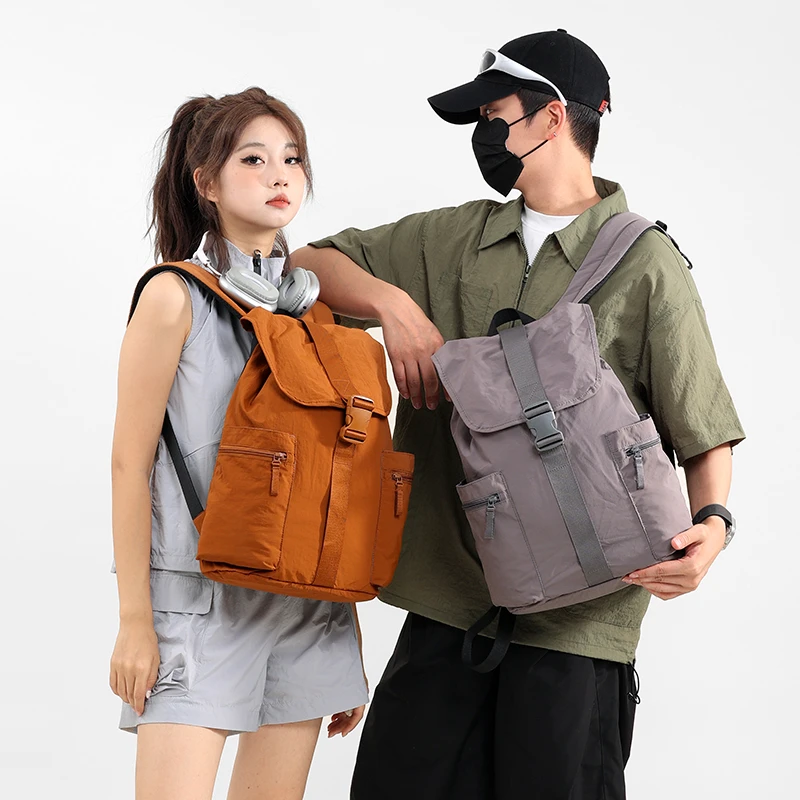 حقيبة كتف عصرية جديدة من النايلون للرجال والنساء بلون سادة وخفيفة الوزن وحقائب يد للنساء حقيبة بيكباك ita #4