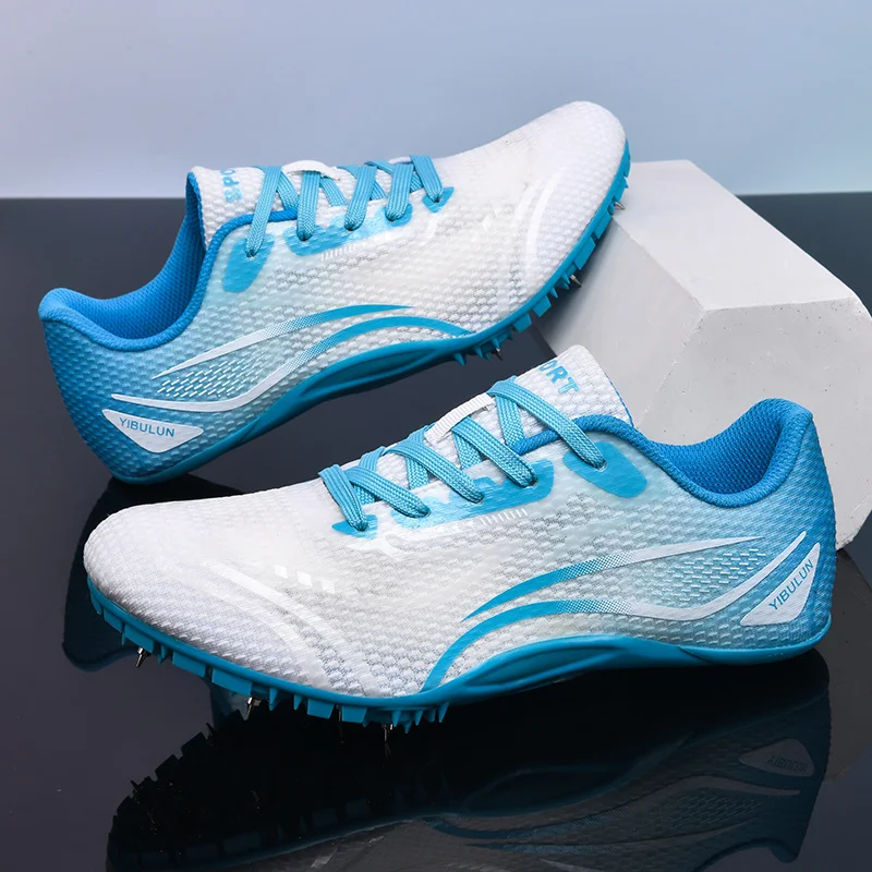 Professional Competition Man Spikes Running Shoes Comfort  Breathable Women's Sneakers  Anti-slip Men Spikes Athletics Speed