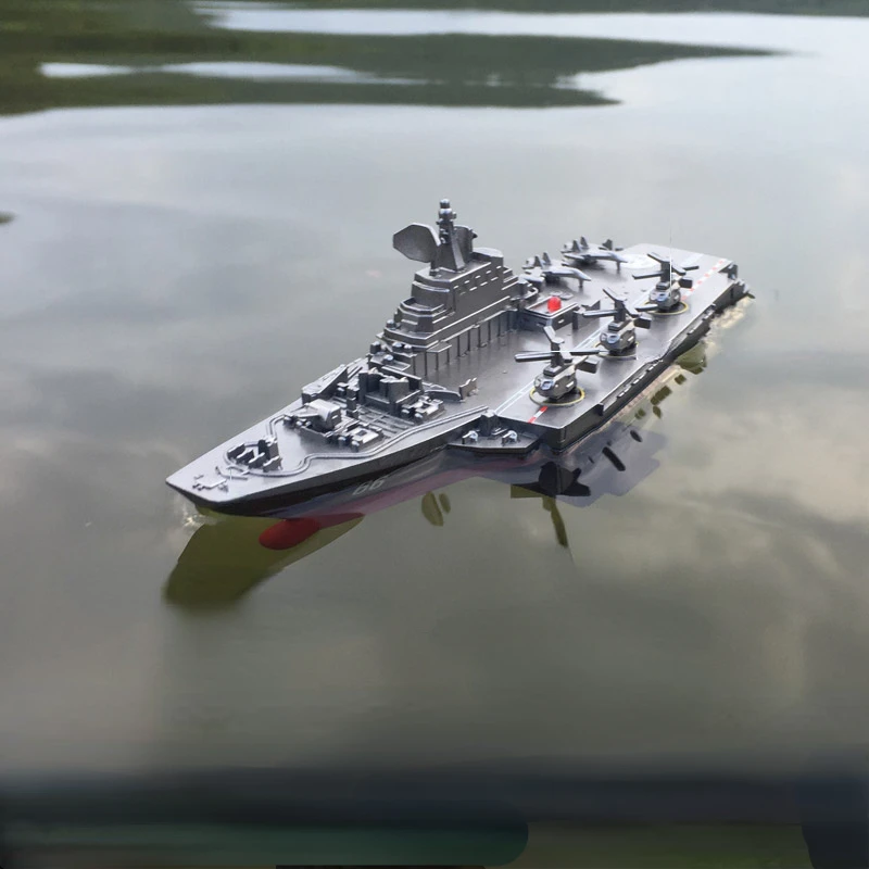 

RC Ship Warship Aircraft Carrier Frigate Battleship Cruiser Mini Children's Electric Charging Boy Water Toy Boat