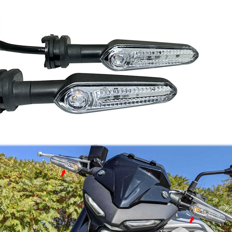 Motorcycle Front&Rear Indicator Directional Flasher Lamps Fit For YAMAHA MT07 MT03 MT09 Tracer MT-07 MT-09 Turn Signal Light