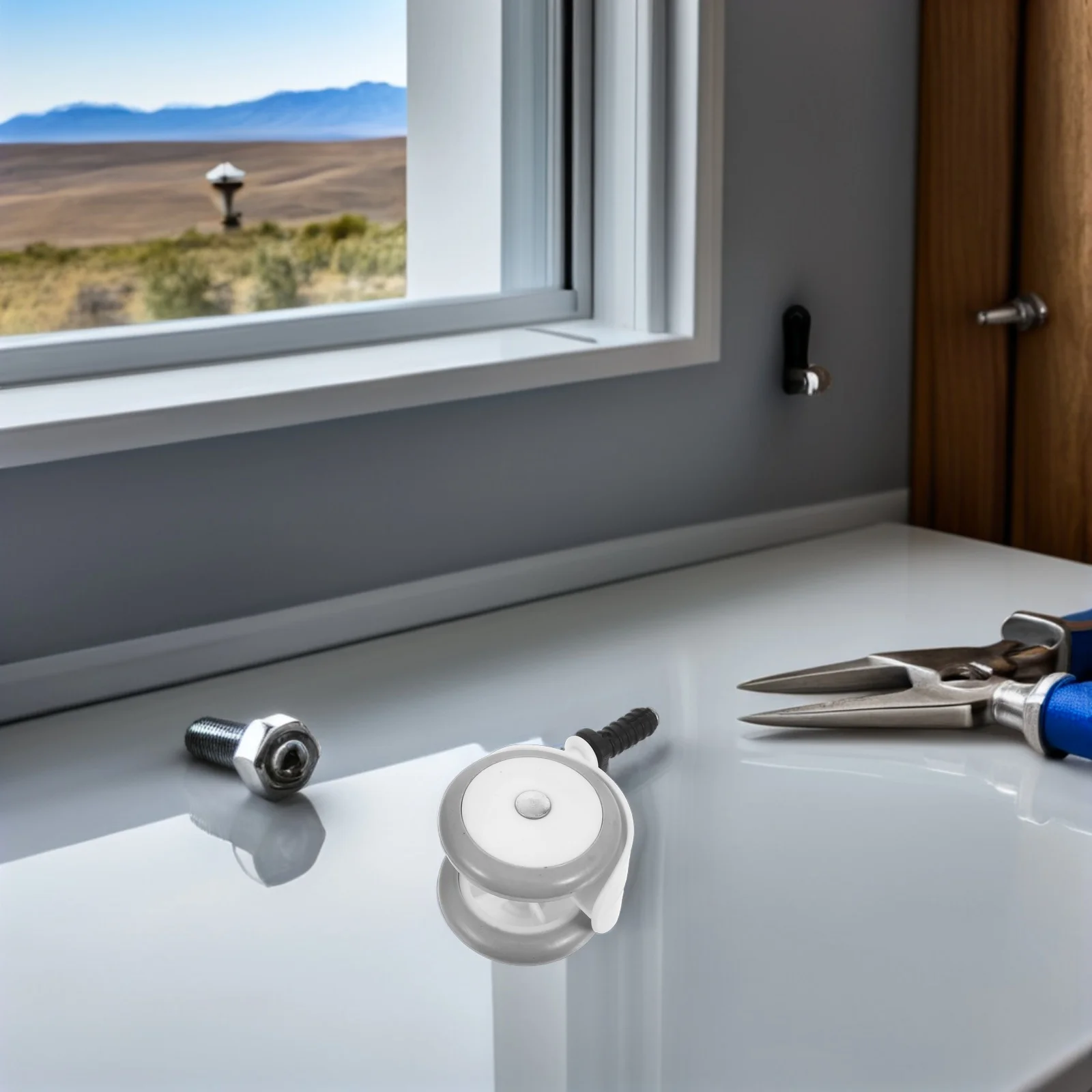 4Pcs Infant Stroller Wheel Replacement Heavy Duty Swivel Casters Easy Install Tool Free Removal Quiet Operation for Toddler