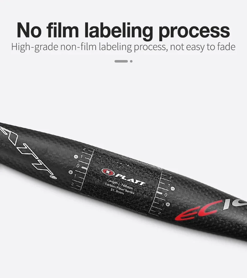 3K Matte Frosted Carbon Fiber Mountainbike MTB Lenker 31,8 mm Durchmesser Benutzerdefinierte Länge Optionen 600 mm bis 740 mm – Detail 6