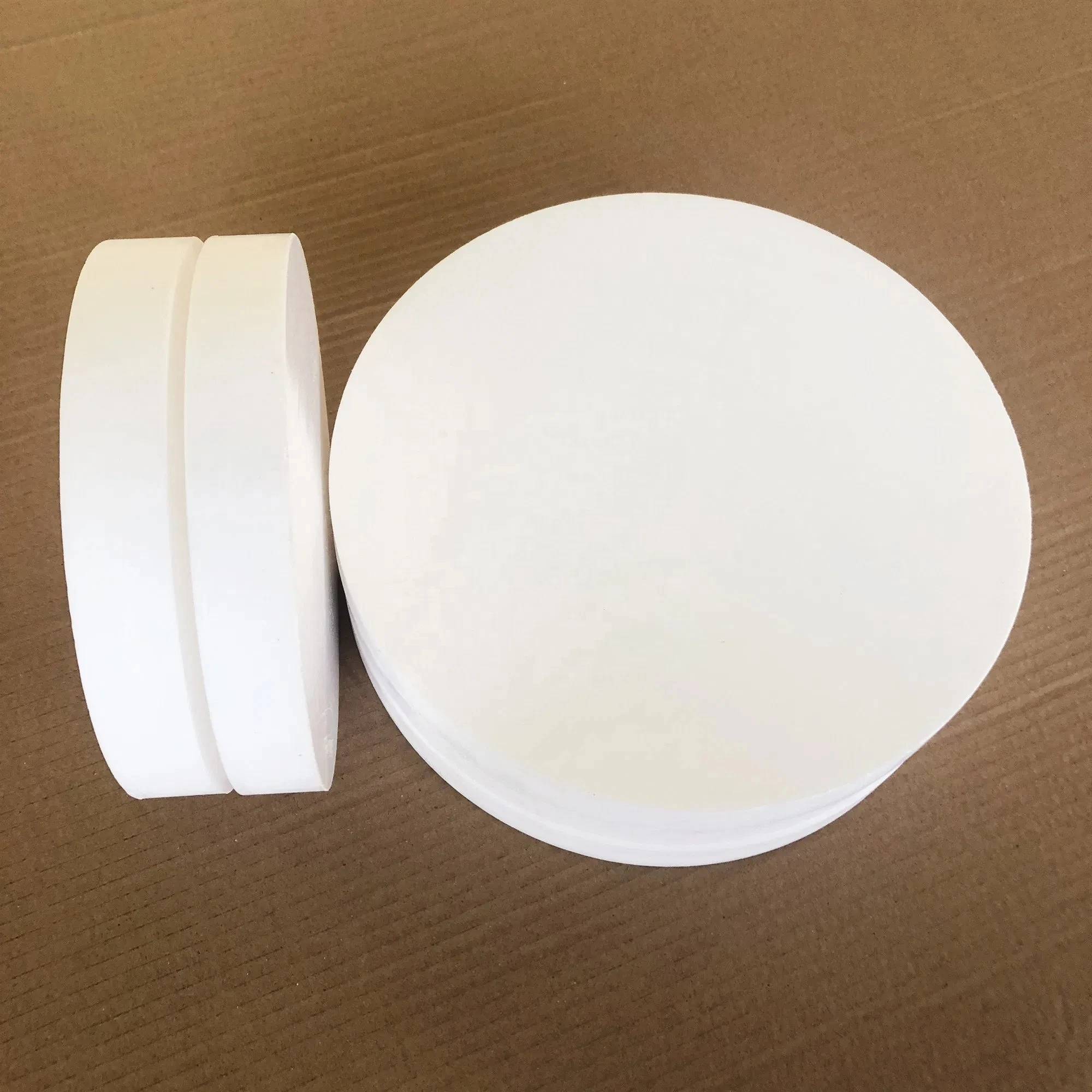 

1-2pcs White PP Plastic Sheets 1-30mm Thick Round Hard Plate Dia 100-300mm