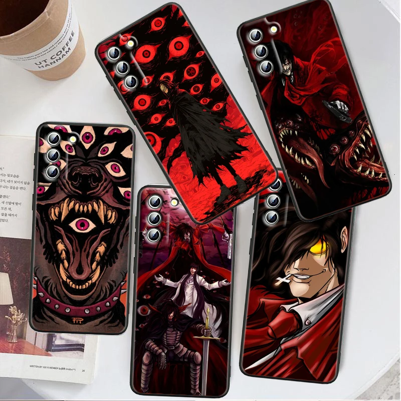 Hellsing Cool Cute For Samsung Galaxy S24 S23 S22 S21 S20 FE S10 S10E Plus Ultra Pro Lite 5G Black Funda Phone Case