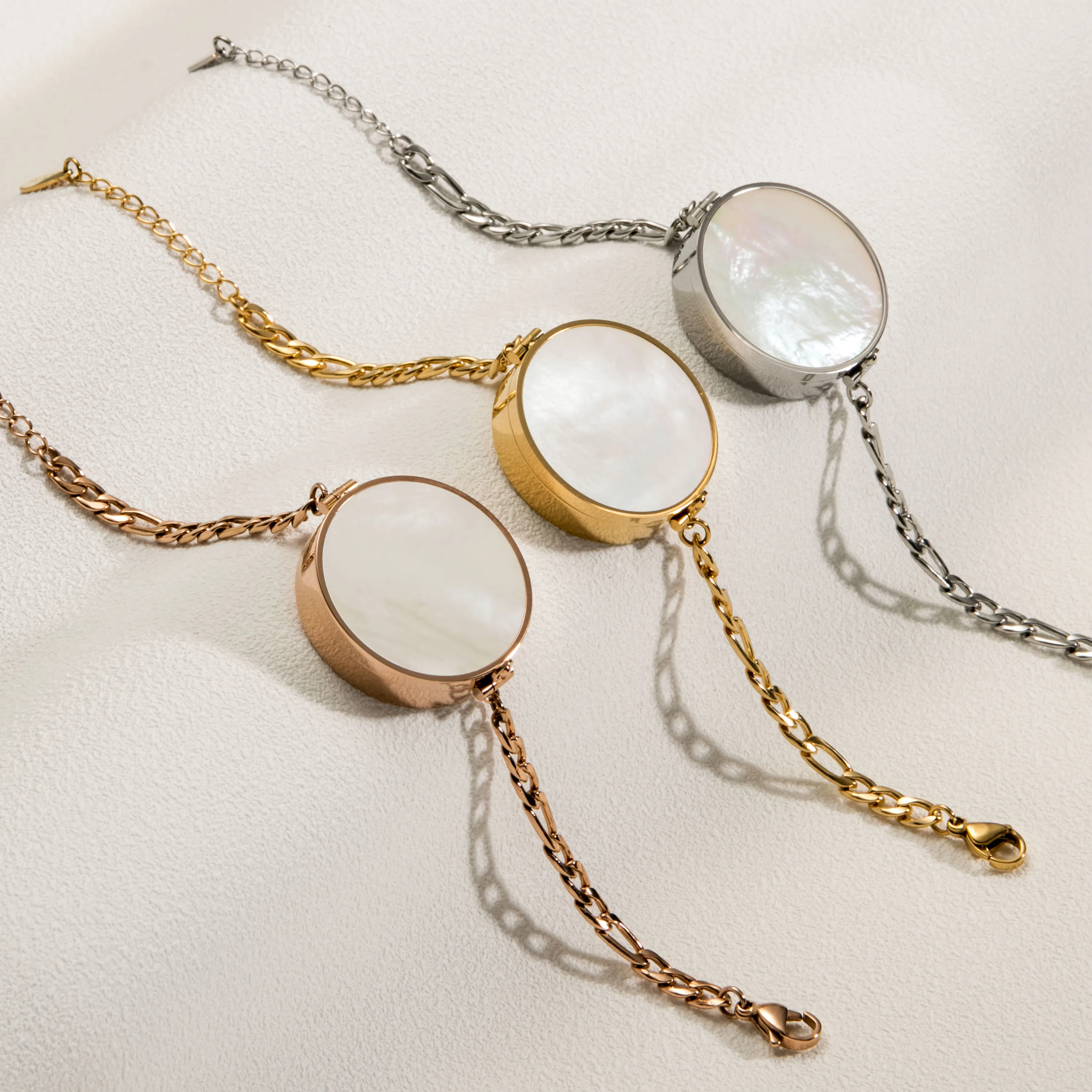 سوار مرطب الشفاه من الفولاذ المقاوم للصدأ مقاوم للماء وسلسلة مدلاة ذهبية للنساء والفتيات #6