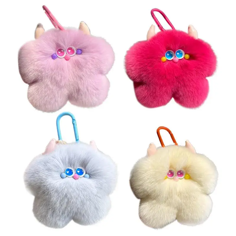 Chaveiro peludo artificial rex coelho peludo pelúcia macio bonito pingente animal chaveiro moda criativa mochila decoração