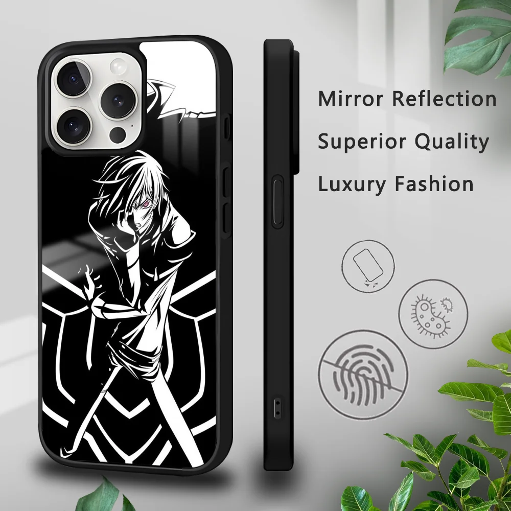 Code G-Geass Anime Phone Case For iPhone 16 15 14 13 12 11 Pro Xs Max Mini Plus Celulares Hard Funda